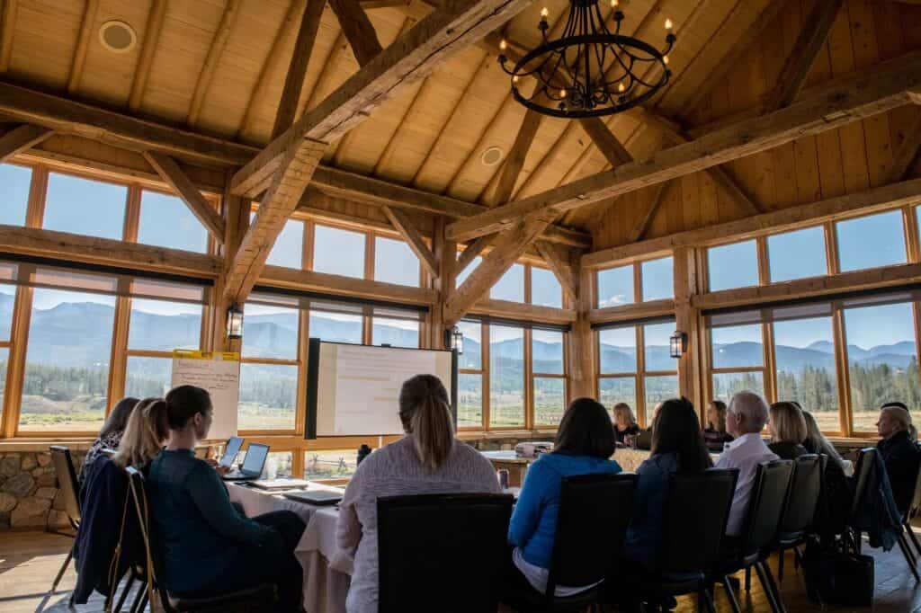 corporate retreat , timber house , team-building