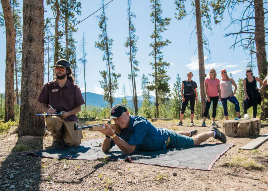 Laser Rifle Biathlon