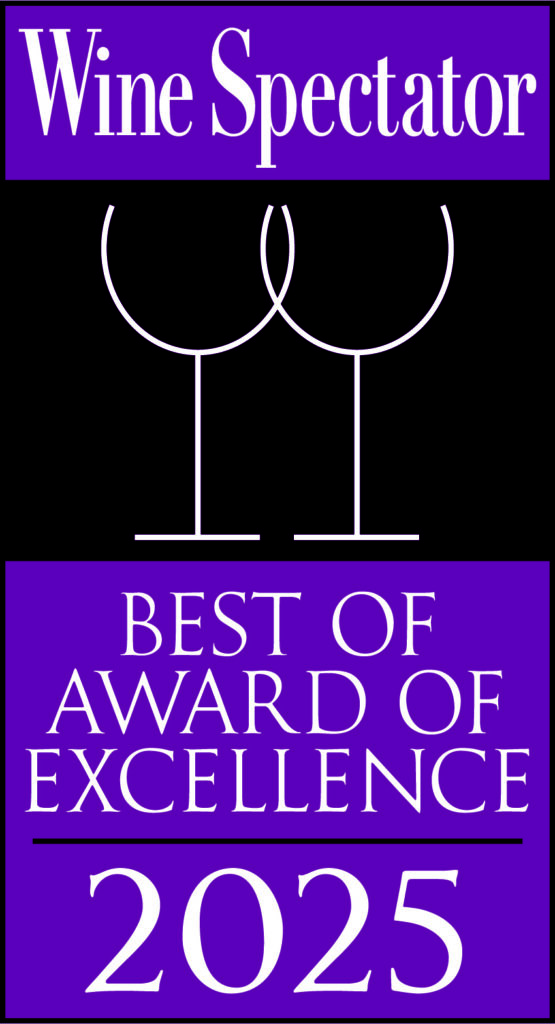 Wine Spectator Best of Award of Excellence 2025 badge