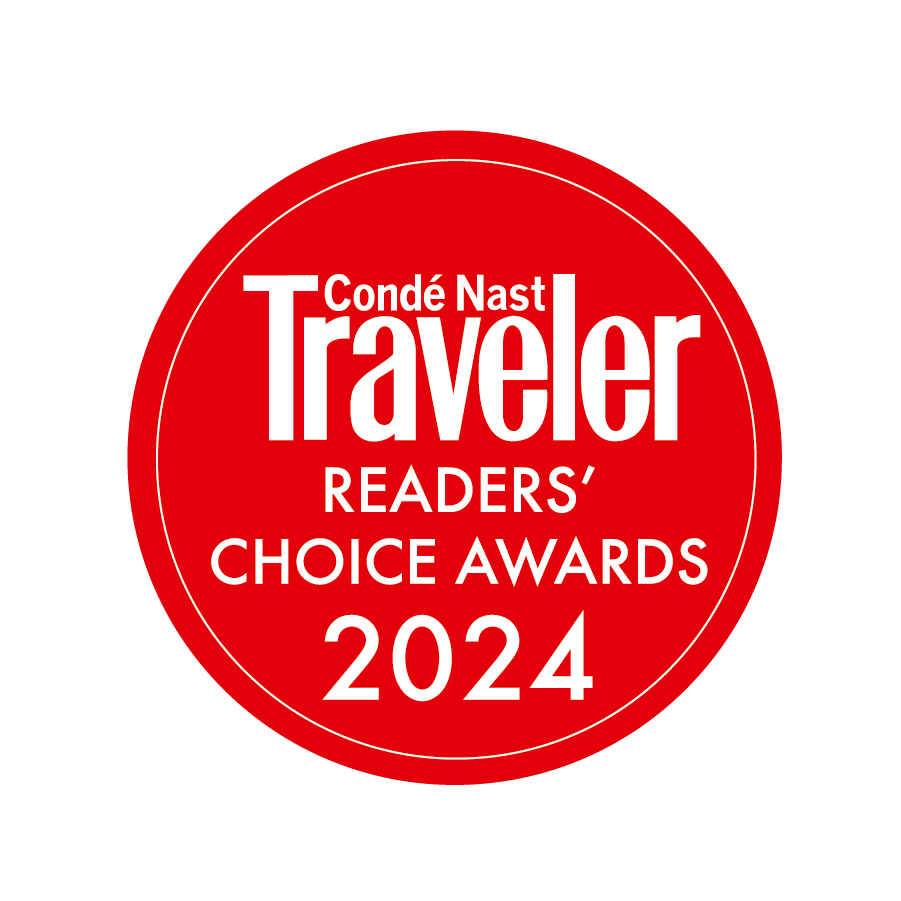 Conde Nast Traveler Readers' Choice Awards 2024 red circular badge
