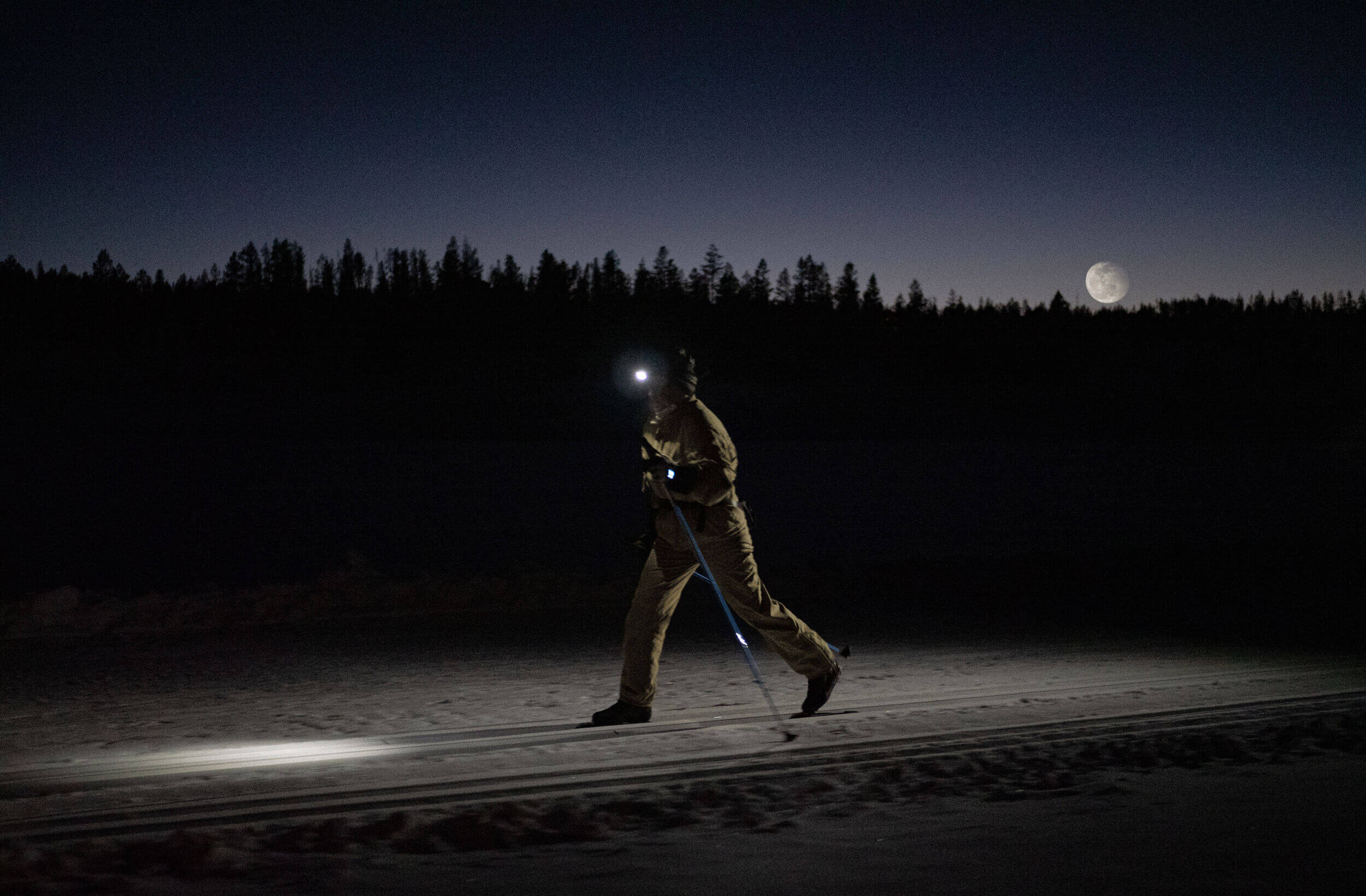 Nighttime Skiing Colorado Full Moon Tour